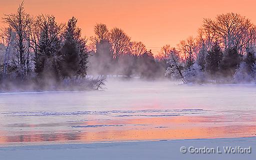 Misty Frosty Sunrise_28649-50.jpg - Photographed along the Rideau Canal Waterway near Smiths Falls, Ontario, Canada.